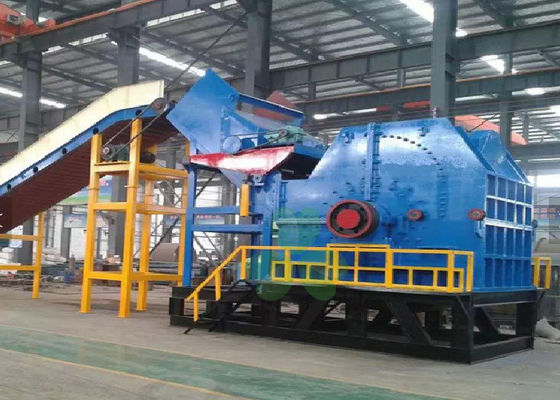 Cina Mesin Crusher Hammer Ukuran Besar, Scrap Metal Recycling Equipment Low Noise pemasok
