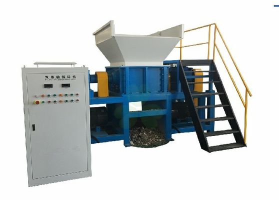 Cina Dua Shaft Copper Wire Shredder / Steel Scrap Shredder Machine 650 * 2kw Reducer pemasok